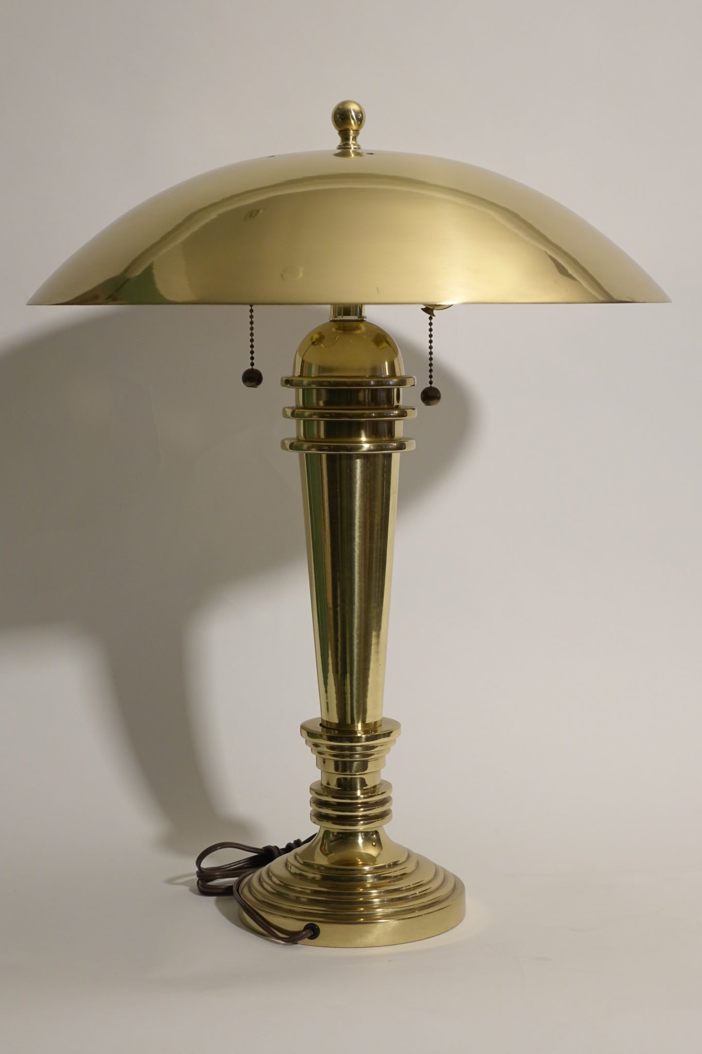 Sold - Brass Table Lamp - 9567 - Rubbish Interiors Inc.