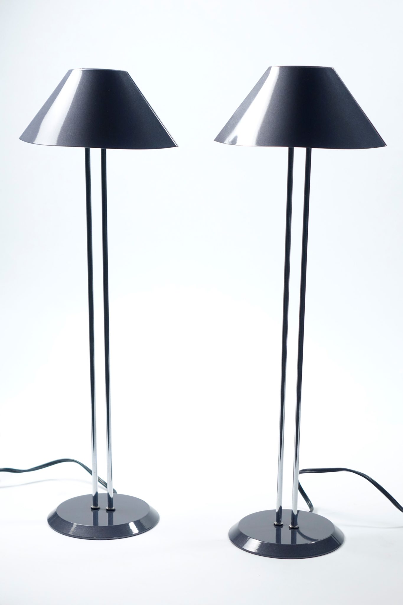 Lighting, Sold - Tall Thin 80's Table Lamps, Halogen - 8317 - Rubbish