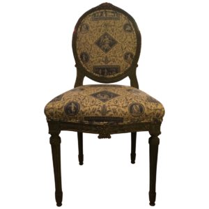 antique louis xvi style side chair front
