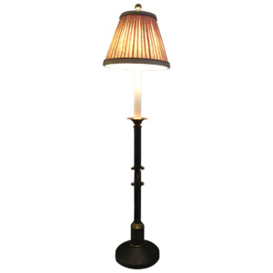 maitland   smith tall textured metal buffet lamps front
