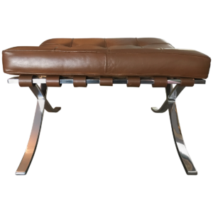 knoll barcelona tufted ottoman front