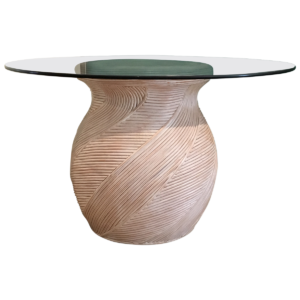 round pedestal coffee table front