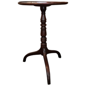tripod pedestal side table front 1