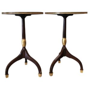 faux bois tripod side tables front2