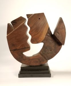 Mike Hill Abstract Sculpture on Stone Base 10358 01
