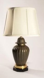 Small Brass Lamp New Shade 10253 01