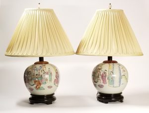Vintage Sian Porcelain Lamps 10508 01