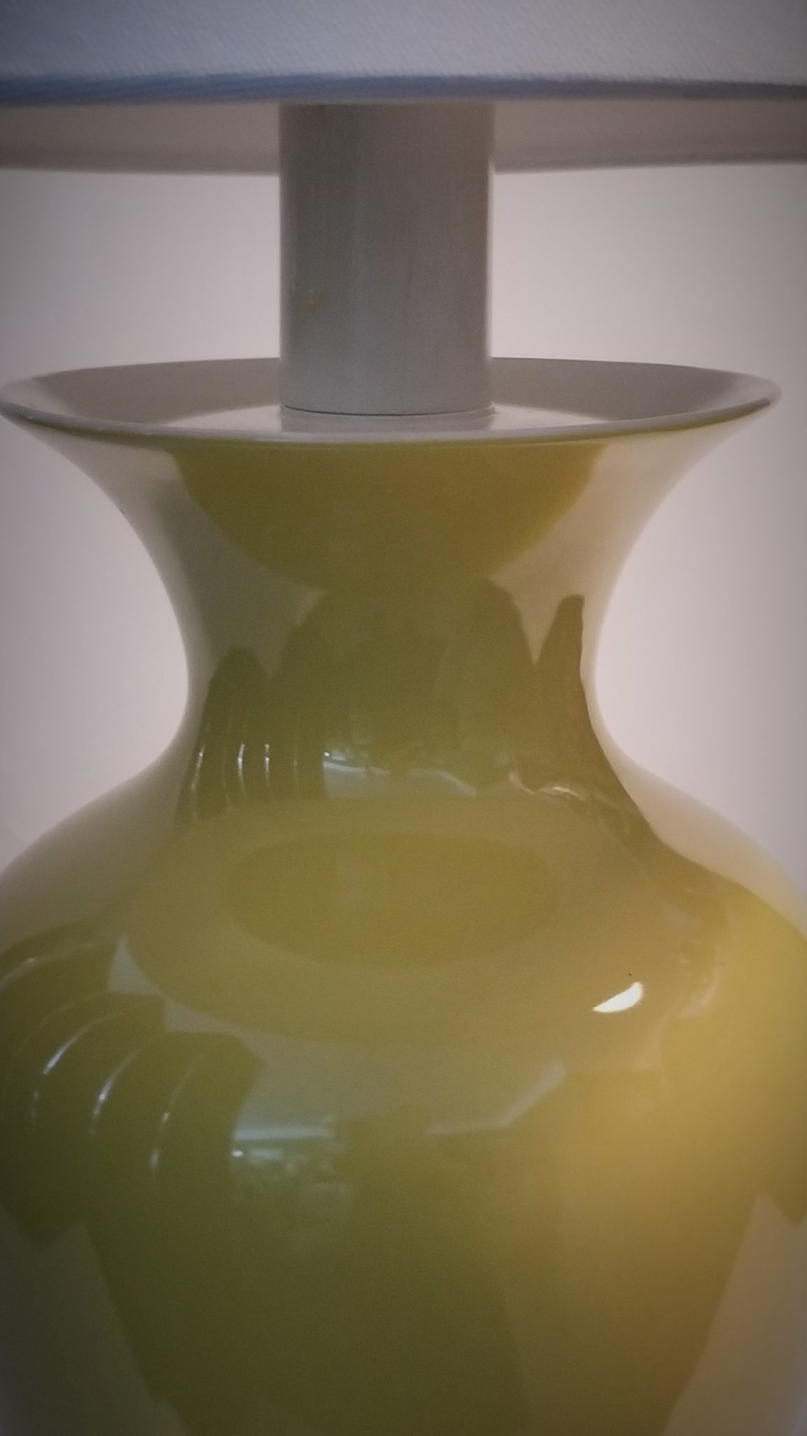 Lighting, Sold - Vintage Yellow Table Lamp w/ Shade - Rubbish Interiors