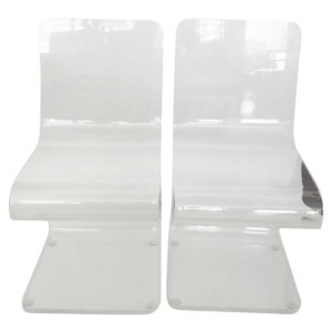 cantilevered side chairs front