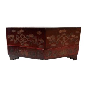 hexagonal lidded box front