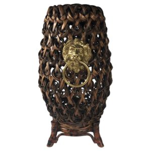 maitland   smith mounted basket on stand front