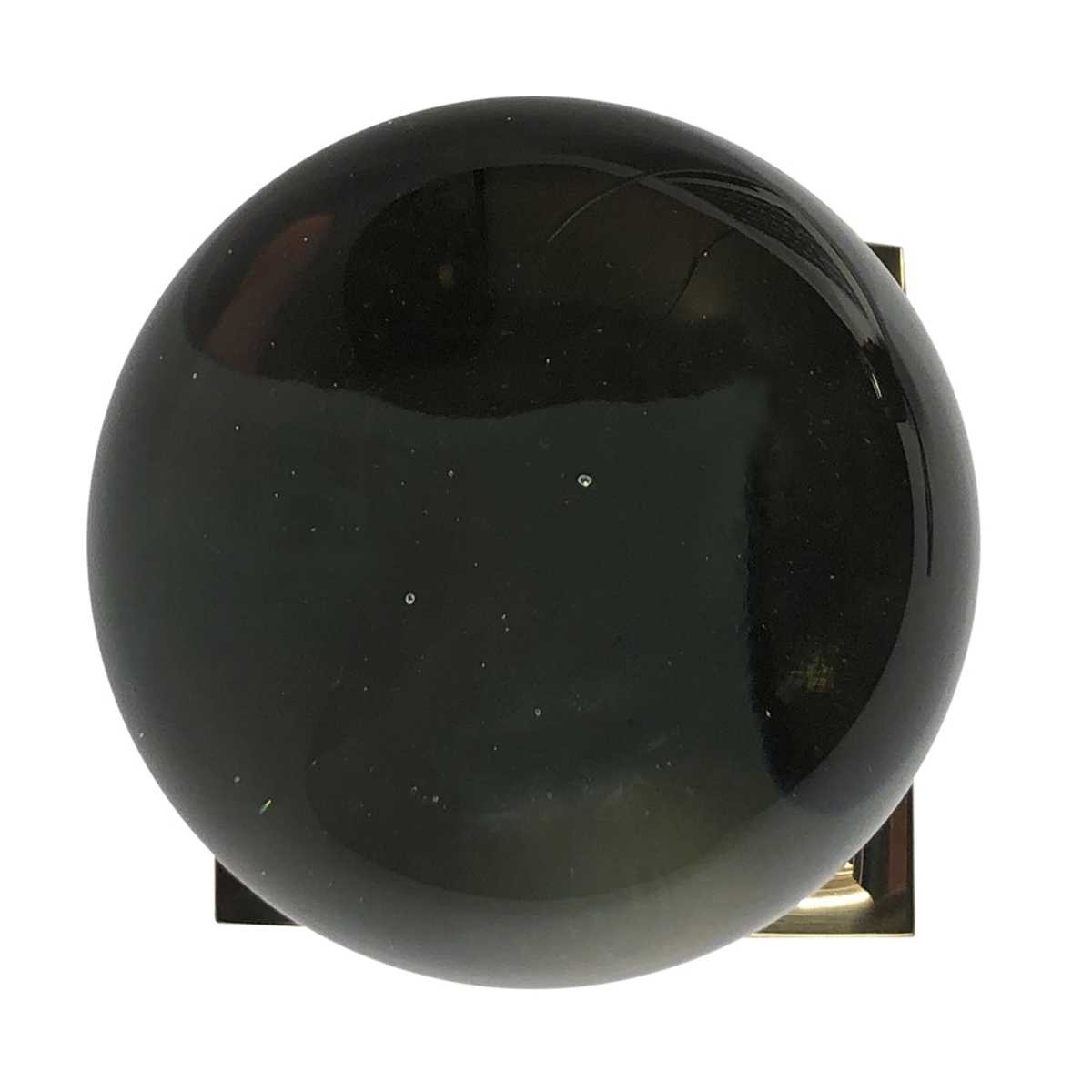 Accessories - Glass Sphere on Brass Stand - Rubbish Interiors Inc.