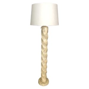 twisted column floor lamp front