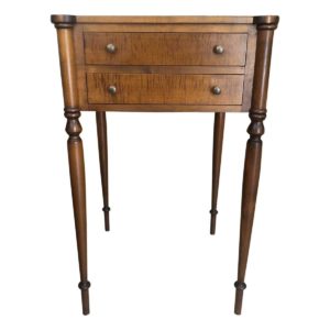 two drawer work table front